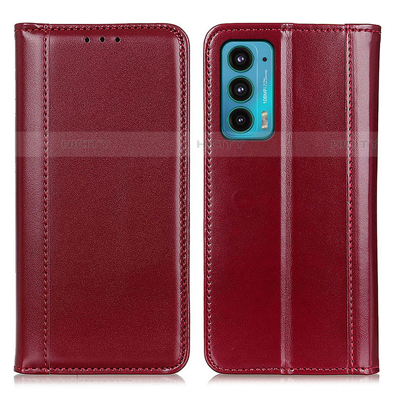 Handytasche Stand Schutzhülle Flip Leder Hülle M05L für Motorola Moto Edge 20 5G Rot