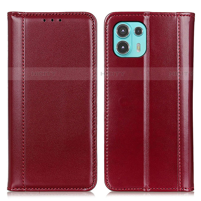 Handytasche Stand Schutzhülle Flip Leder Hülle M05L für Motorola Moto Edge 20 Lite 5G Rot Plus