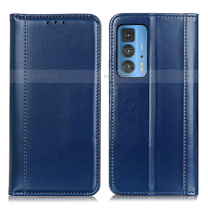 Handytasche Stand Schutzhülle Flip Leder Hülle M05L für Motorola Moto Edge 20 Pro 5G Blau