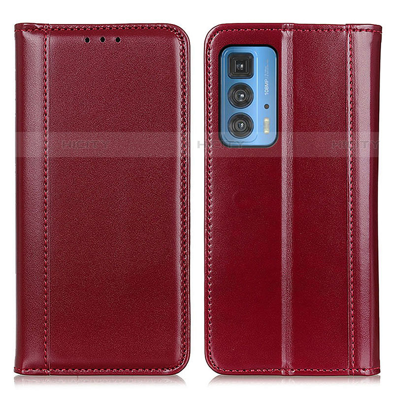 Handytasche Stand Schutzhülle Flip Leder Hülle M05L für Motorola Moto Edge 20 Pro 5G Rot