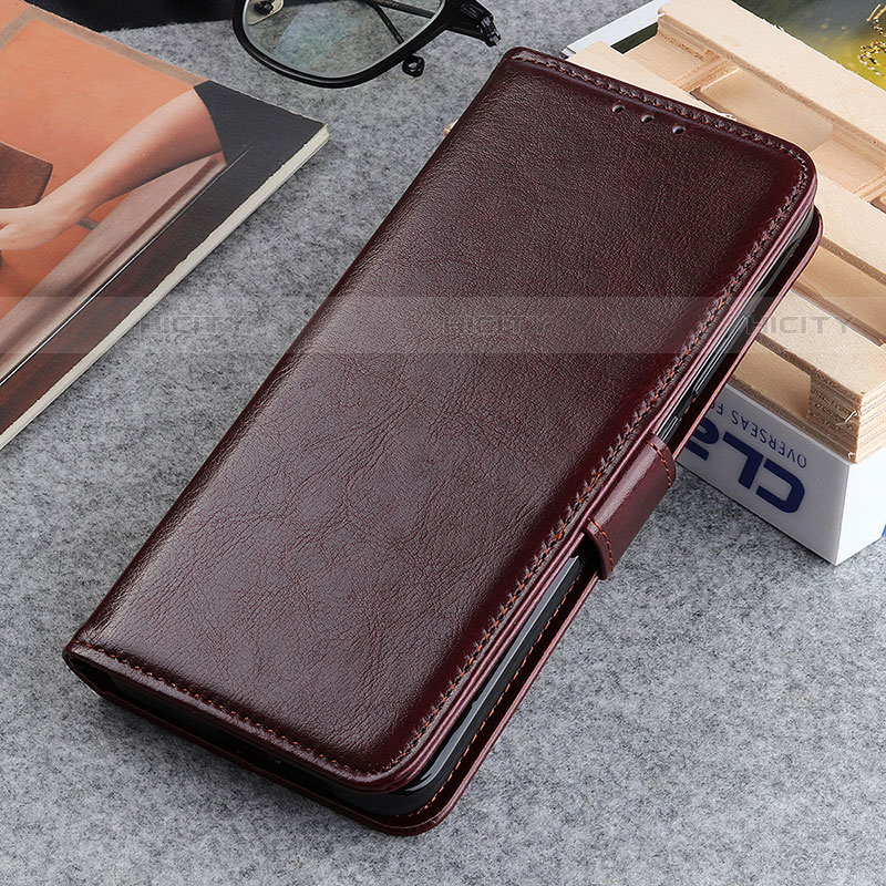 Handytasche Stand Schutzhülle Flip Leder Hülle M05L für Motorola Moto Edge Plus (2022) 5G Braun