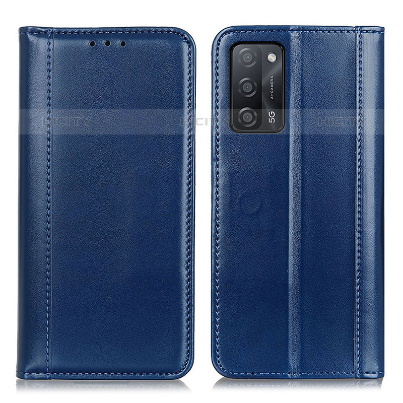 Handytasche Stand Schutzhülle Flip Leder Hülle M05L für Oppo A53s 5G Blau Plus