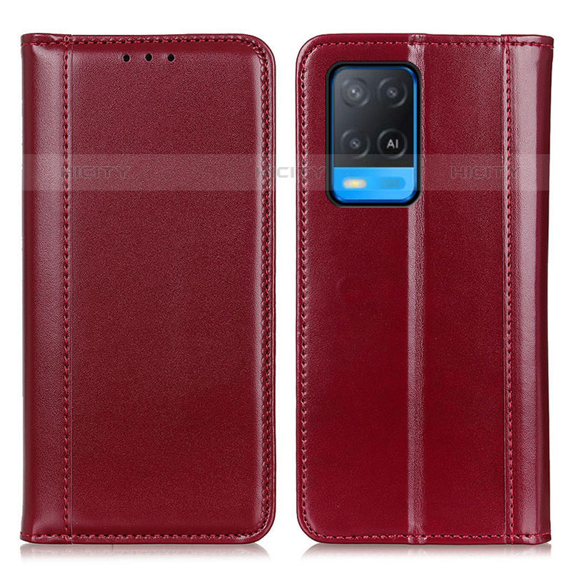 Handytasche Stand Schutzhülle Flip Leder Hülle M05L für Oppo A54 4G Rot