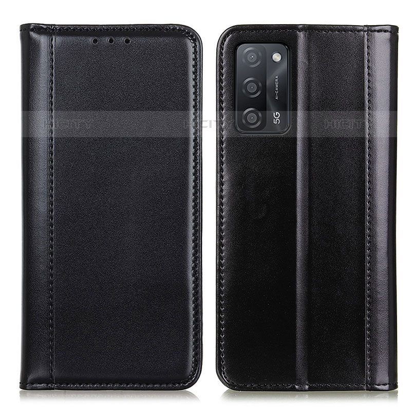 Handytasche Stand Schutzhülle Flip Leder Hülle M05L für Oppo A55 5G Schwarz