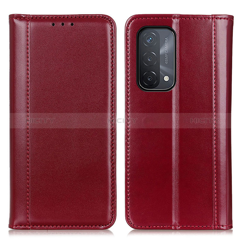 Handytasche Stand Schutzhülle Flip Leder Hülle M05L für Oppo A74 5G Rot