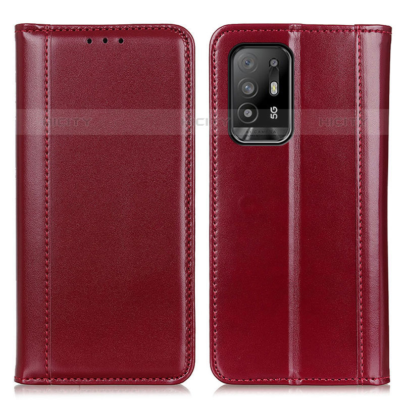 Handytasche Stand Schutzhülle Flip Leder Hülle M05L für Oppo A94 5G Rot Plus