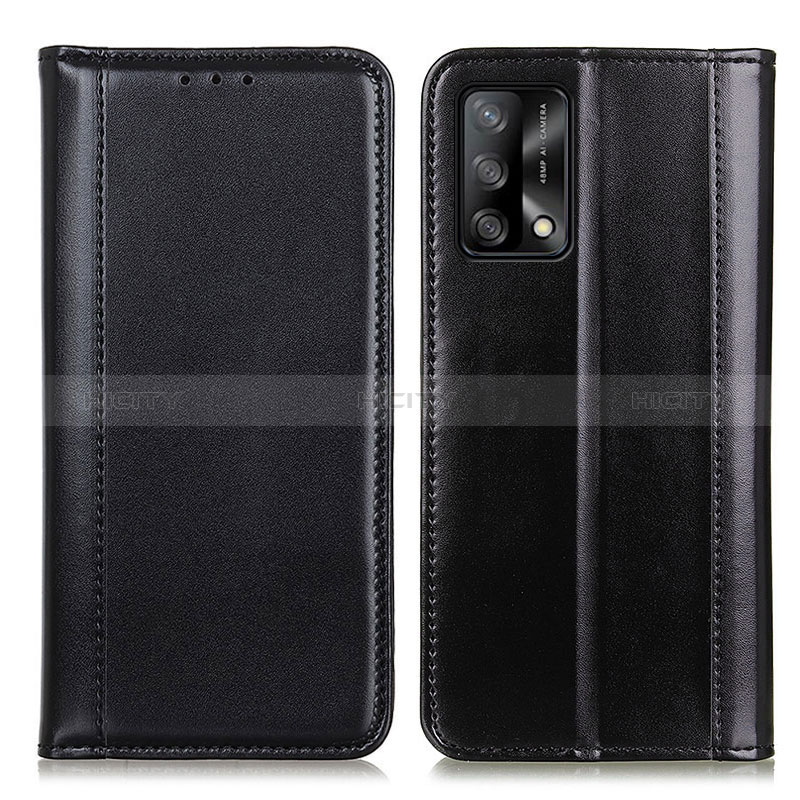 Handytasche Stand Schutzhülle Flip Leder Hülle M05L für Oppo F19 Schwarz Plus