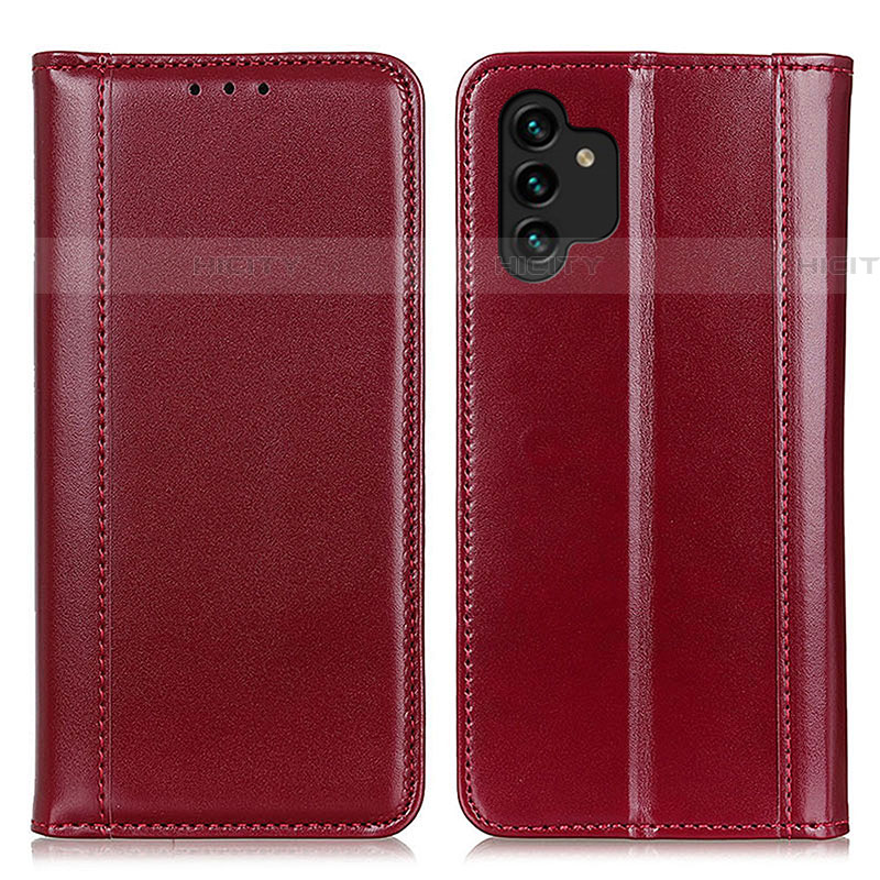 Handytasche Stand Schutzhülle Flip Leder Hülle M05L für Samsung Galaxy A04s Rot Plus