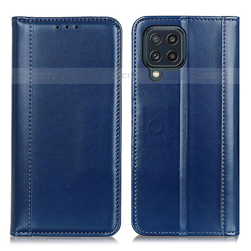 Handytasche Stand Schutzhülle Flip Leder Hülle M05L für Samsung Galaxy M32 4G Blau Plus