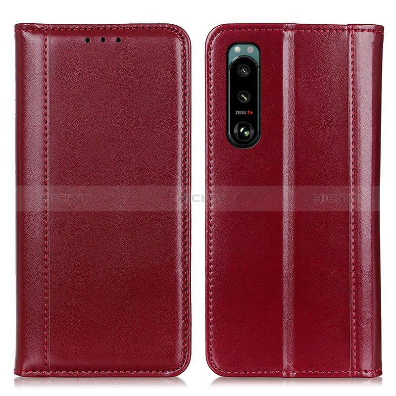 Handytasche Stand Schutzhülle Flip Leder Hülle M05L für Sony Xperia 5 III SO-53B Rot