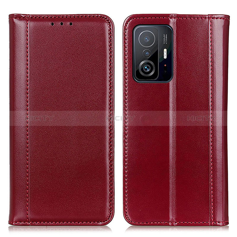 Handytasche Stand Schutzhülle Flip Leder Hülle M05L für Xiaomi Mi 11T Pro 5G Rot Plus