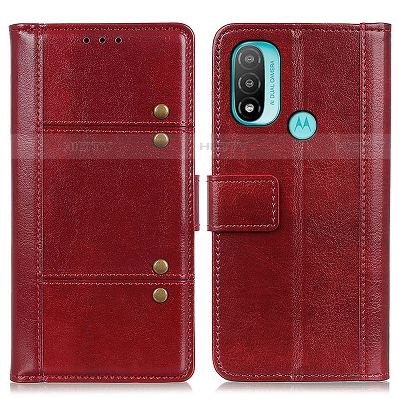 Handytasche Stand Schutzhülle Flip Leder Hülle M06L für Motorola Moto E40 Rot