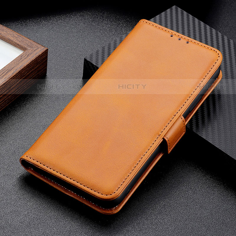 Handytasche Stand Schutzhülle Flip Leder Hülle M06L für Motorola Moto Edge Plus (2022) 5G Hellbraun