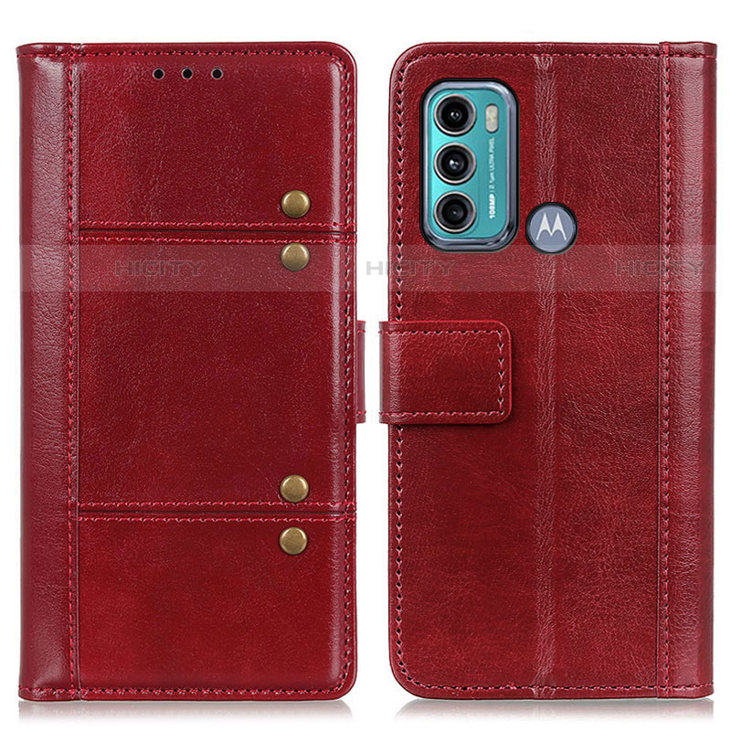 Handytasche Stand Schutzhülle Flip Leder Hülle M06L für Motorola Moto G60 Rot