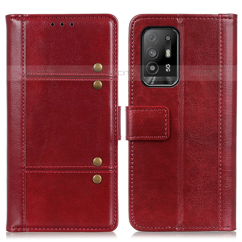 Handytasche Stand Schutzhülle Flip Leder Hülle M06L für Oppo F19 Pro+ Plus 5G Rot Plus