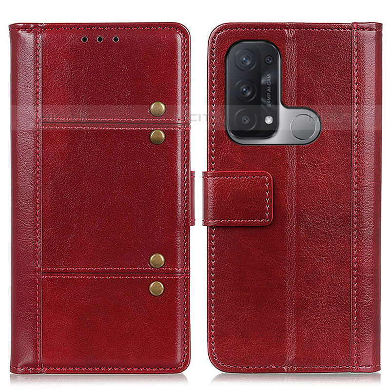 Handytasche Stand Schutzhülle Flip Leder Hülle M06L für Oppo Reno5 A Rot