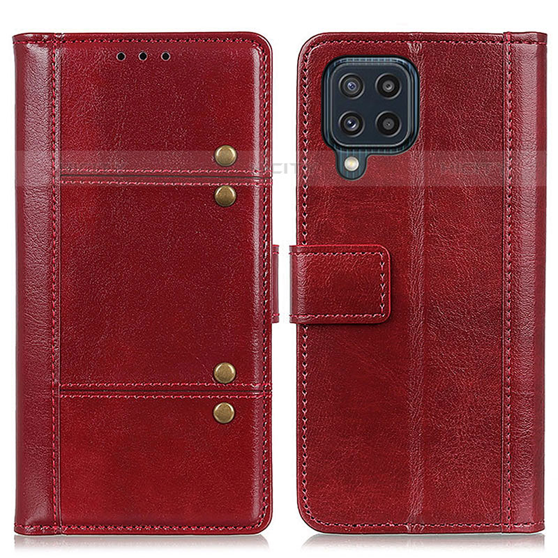 Handytasche Stand Schutzhülle Flip Leder Hülle M06L für Samsung Galaxy M32 4G Rot