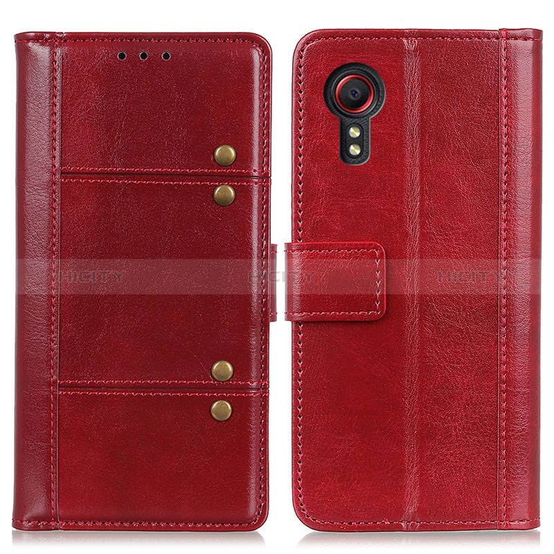 Handytasche Stand Schutzhülle Flip Leder Hülle M06L für Samsung Galaxy XCover 5 SM-G525F Rot