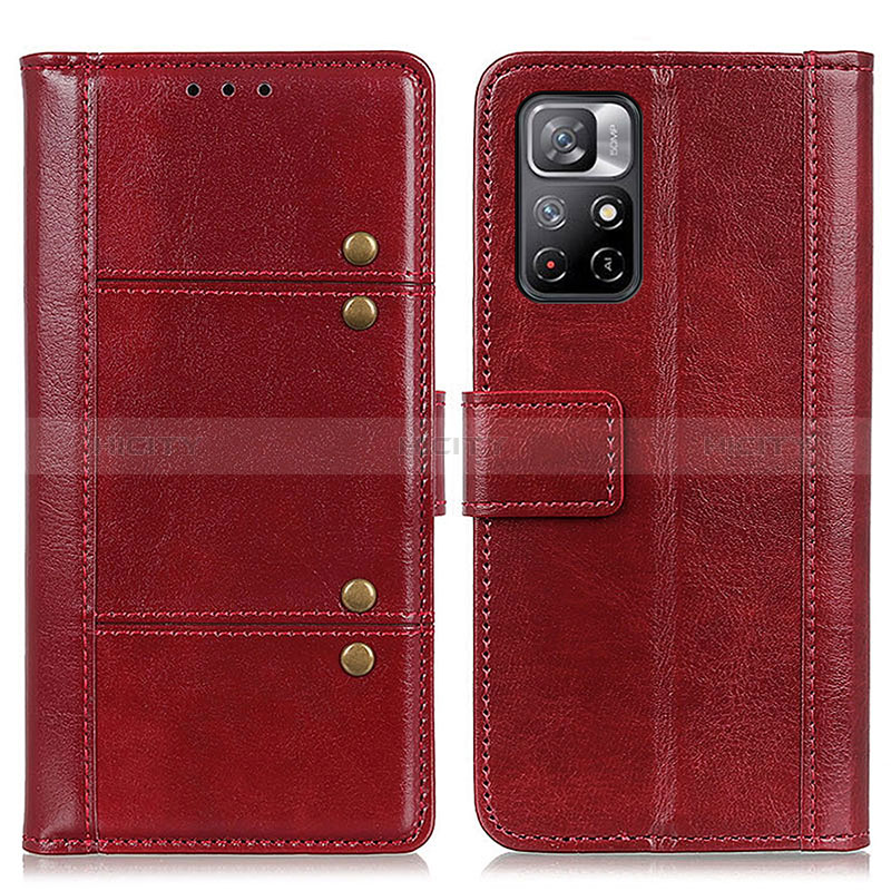 Handytasche Stand Schutzhülle Flip Leder Hülle M06L für Xiaomi Redmi Note 11T 5G Rot Plus