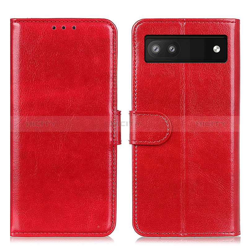 Handytasche Stand Schutzhülle Flip Leder Hülle M07L für Google Pixel 7a 5G Rot Plus