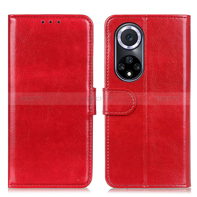 Handytasche Stand Schutzhülle Flip Leder Hülle M07L für Huawei Honor 50 5G Rot Plus