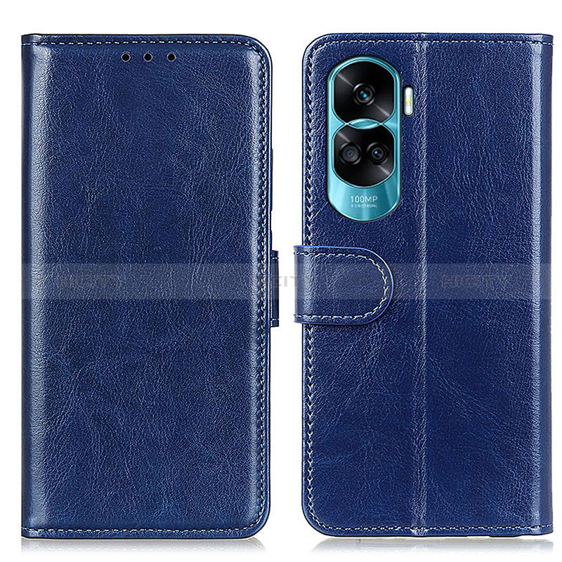 Handytasche Stand Schutzhülle Flip Leder Hülle M07L für Huawei Honor 90 Lite 5G Blau Plus