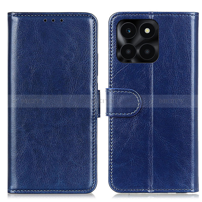 Handytasche Stand Schutzhülle Flip Leder Hülle M07L für Huawei Honor X6a Blau Plus