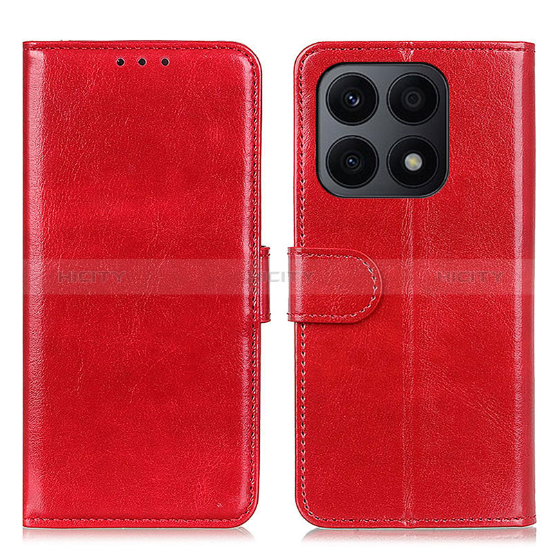 Handytasche Stand Schutzhülle Flip Leder Hülle M07L für Huawei Honor X8a 4G Rot