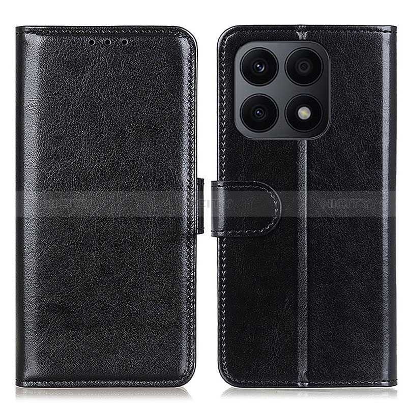 Handytasche Stand Schutzhülle Flip Leder Hülle M07L für Huawei Honor X8a 4G Schwarz