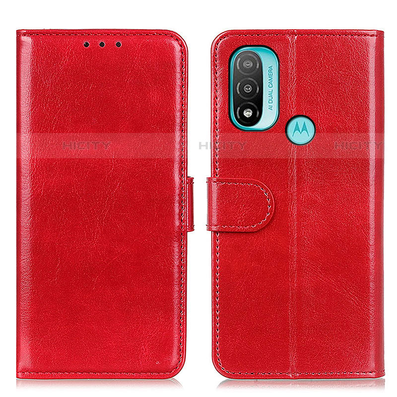 Handytasche Stand Schutzhülle Flip Leder Hülle M07L für Motorola Moto E40 Rot