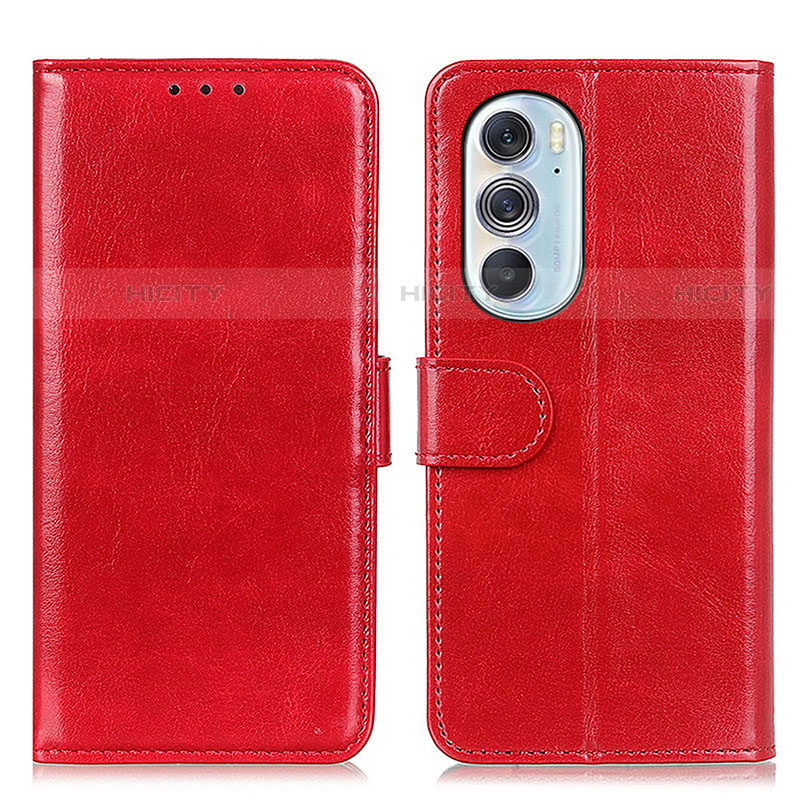 Handytasche Stand Schutzhülle Flip Leder Hülle M07L für Motorola Moto Edge Plus (2022) 5G Rot Plus