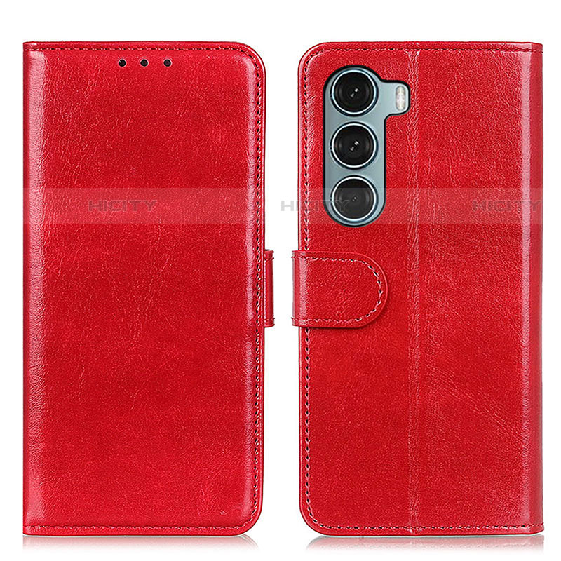 Handytasche Stand Schutzhülle Flip Leder Hülle M07L für Motorola Moto G200 5G Rot