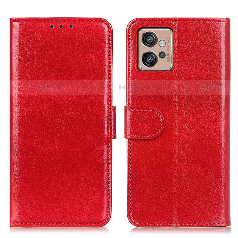 Handytasche Stand Schutzhülle Flip Leder Hülle M07L für Motorola Moto G32 Rot