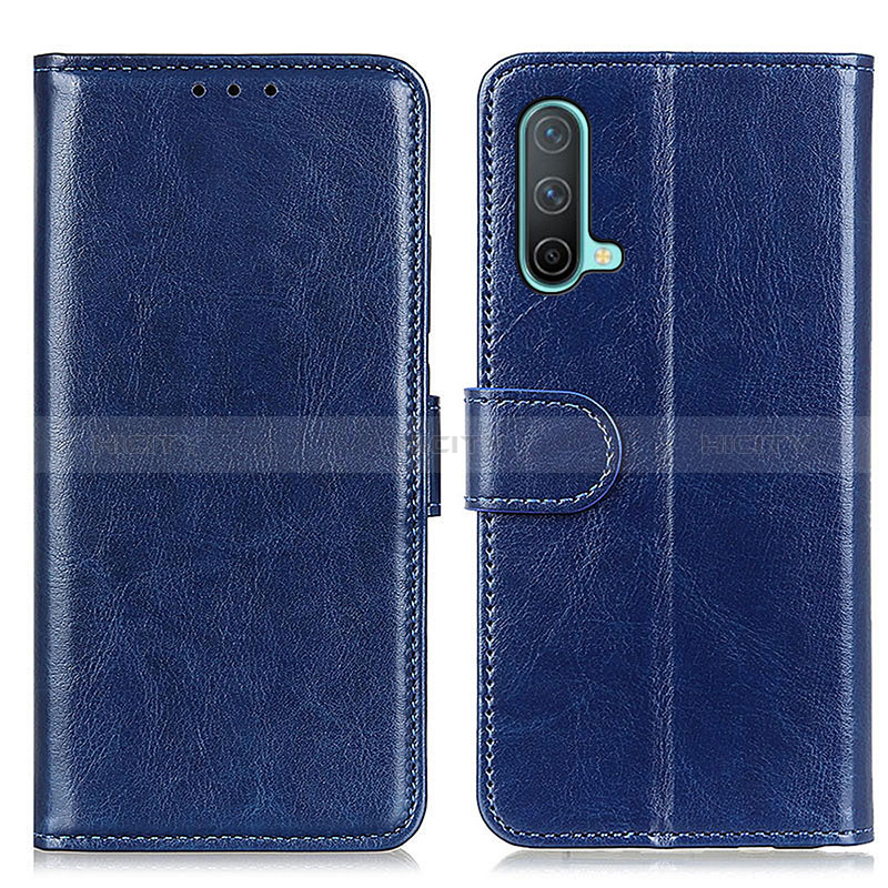 Handytasche Stand Schutzhülle Flip Leder Hülle M07L für OnePlus Nord CE 5G Blau