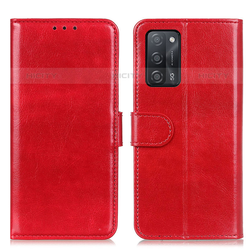 Handytasche Stand Schutzhülle Flip Leder Hülle M07L für Oppo A53s 5G Rot