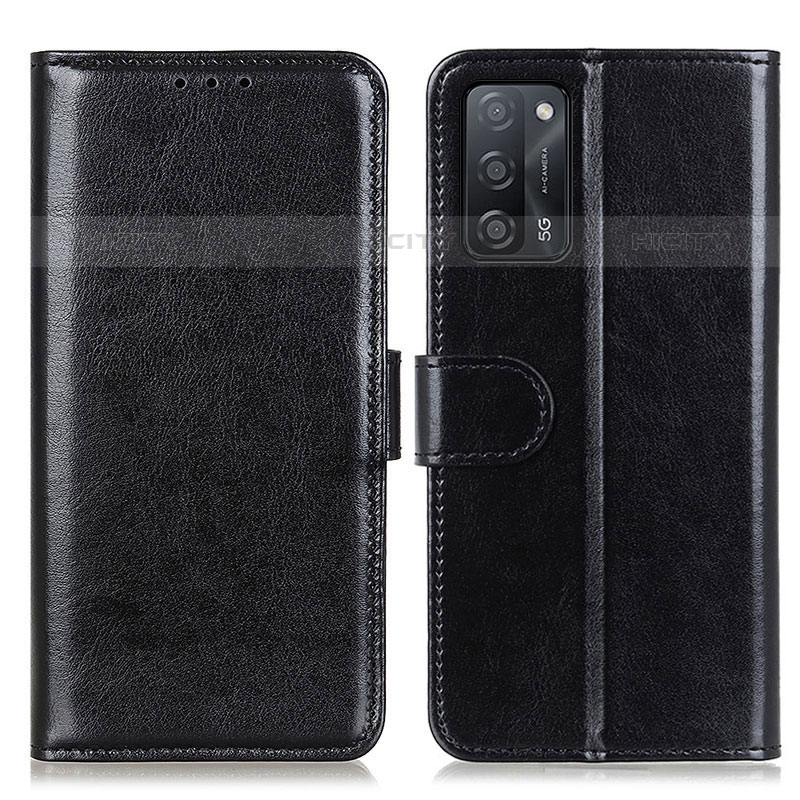 Handytasche Stand Schutzhülle Flip Leder Hülle M07L für Oppo A53s 5G Schwarz