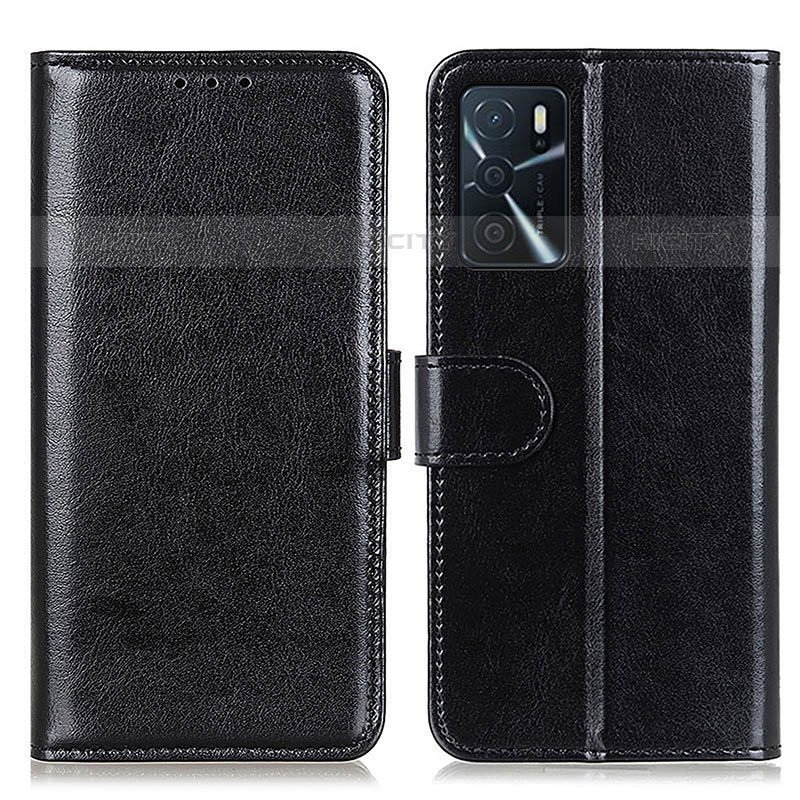 Handytasche Stand Schutzhülle Flip Leder Hülle M07L für Oppo A54s Schwarz