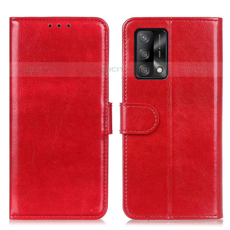 Handytasche Stand Schutzhülle Flip Leder Hülle M07L für Oppo A74 4G Rot Plus