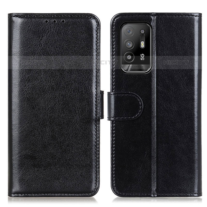 Handytasche Stand Schutzhülle Flip Leder Hülle M07L für Oppo A94 5G Schwarz Plus