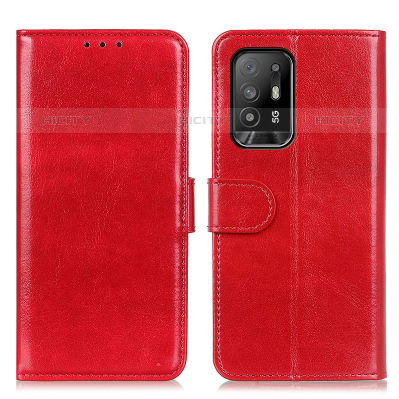 Handytasche Stand Schutzhülle Flip Leder Hülle M07L für Oppo F19 Pro+ Plus 5G Rot Plus