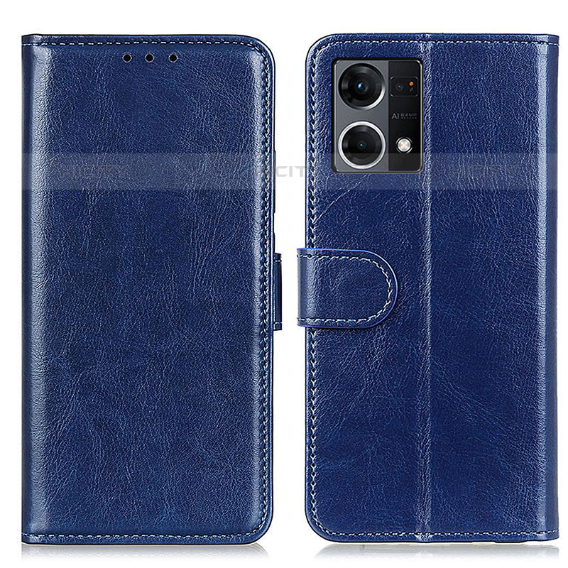 Handytasche Stand Schutzhülle Flip Leder Hülle M07L für Oppo F21s Pro 4G Blau