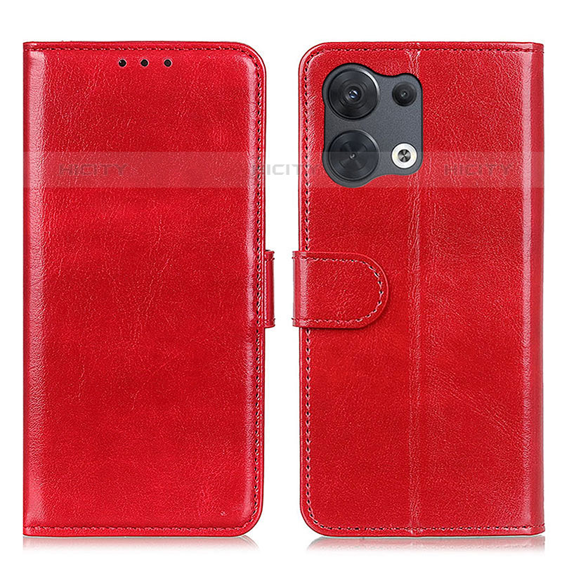 Handytasche Stand Schutzhülle Flip Leder Hülle M07L für Oppo Reno9 5G Rot