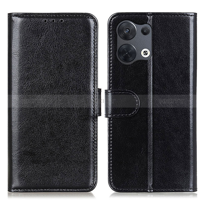 Handytasche Stand Schutzhülle Flip Leder Hülle M07L für Oppo Reno9 Pro+ Plus 5G Schwarz