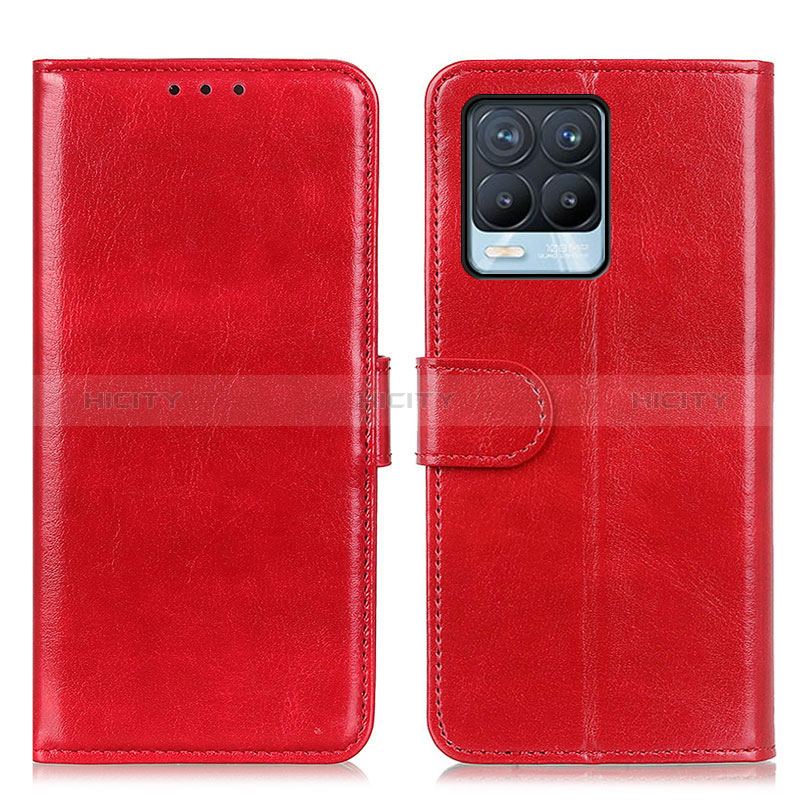 Handytasche Stand Schutzhülle Flip Leder Hülle M07L für Realme 8 4G Rot