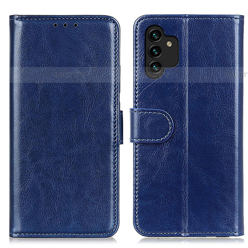 Handytasche Stand Schutzhülle Flip Leder Hülle M07L für Samsung Galaxy A04s Blau