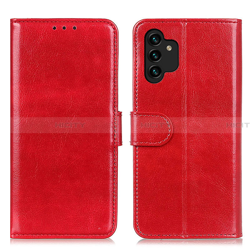Handytasche Stand Schutzhülle Flip Leder Hülle M07L für Samsung Galaxy A13 4G Rot