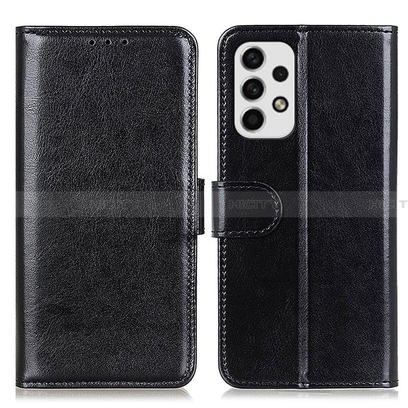 Handytasche Stand Schutzhülle Flip Leder Hülle M07L für Samsung Galaxy A23 4G Schwarz Plus