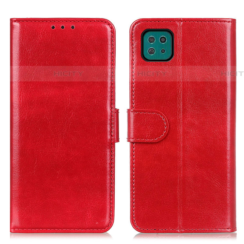 Handytasche Stand Schutzhülle Flip Leder Hülle M07L für Samsung Galaxy F42 5G Rot