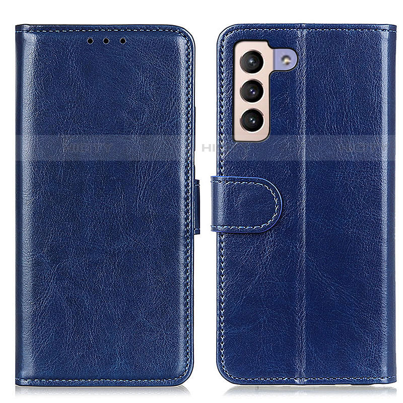 Handytasche Stand Schutzhülle Flip Leder Hülle M07L für Samsung Galaxy S21 FE 5G Blau Plus