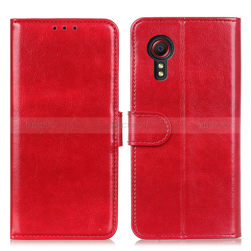 Handytasche Stand Schutzhülle Flip Leder Hülle M07L für Samsung Galaxy XCover 5 SM-G525F Rot